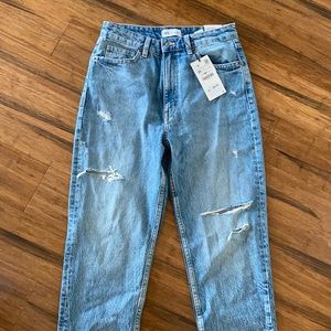 Zara high rise classic mom fit Jeans